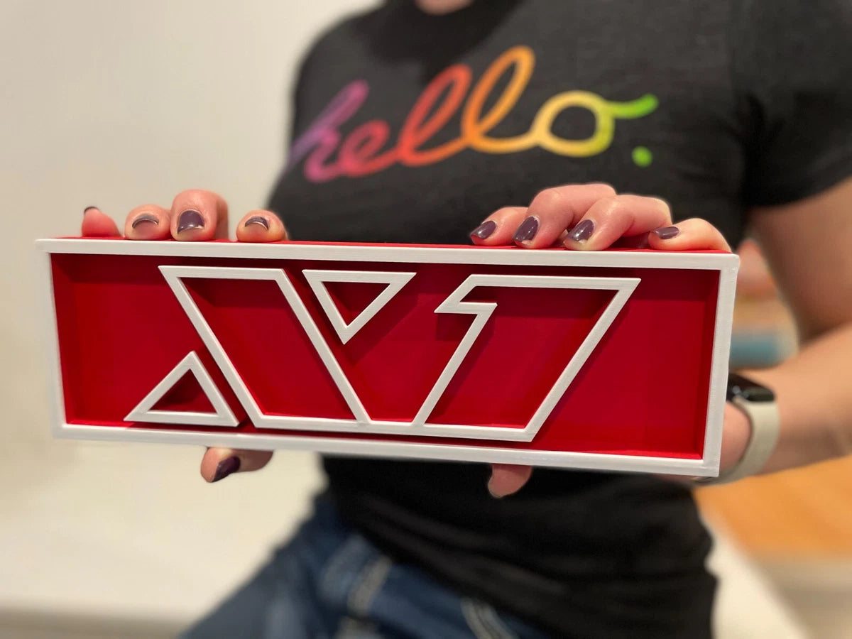 SHARP X1 3D printed game console placard, multi-color|297170899875