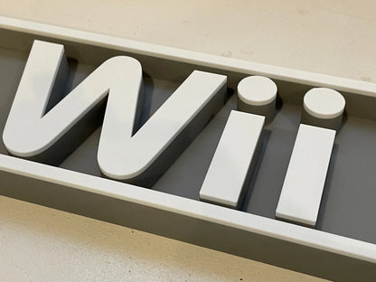 NINTENDO WII 3D printed game console placard, multi-color|297170831416