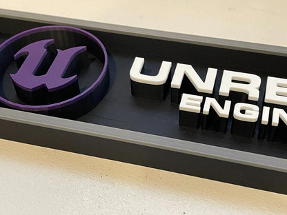 UNREAL ENGINE 3D printed game console placard, multi-color|297170935995