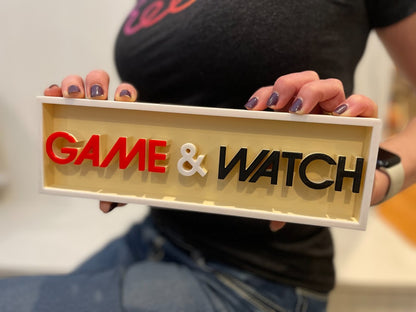 NINTENDO Game & Watch 3D printed game console placard, multi-color|297170829573