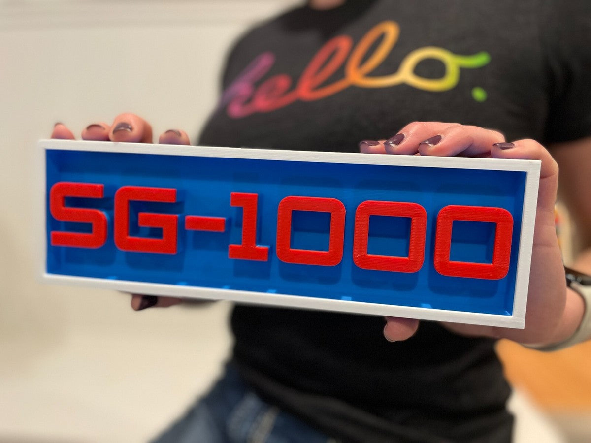SEGA SG-1000 3D printed game console placard, multi-color|297170897873