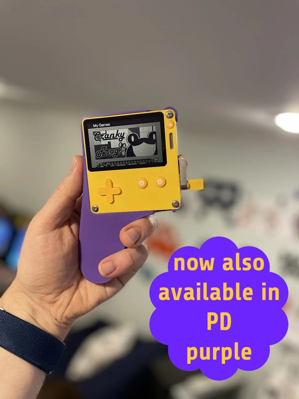 WINGMAN GRIP CASE, CUSTOM DESIGNED ERGONOMIC ADDON FOR PANIC PLAYDATE, PD PURPLE|295500604697