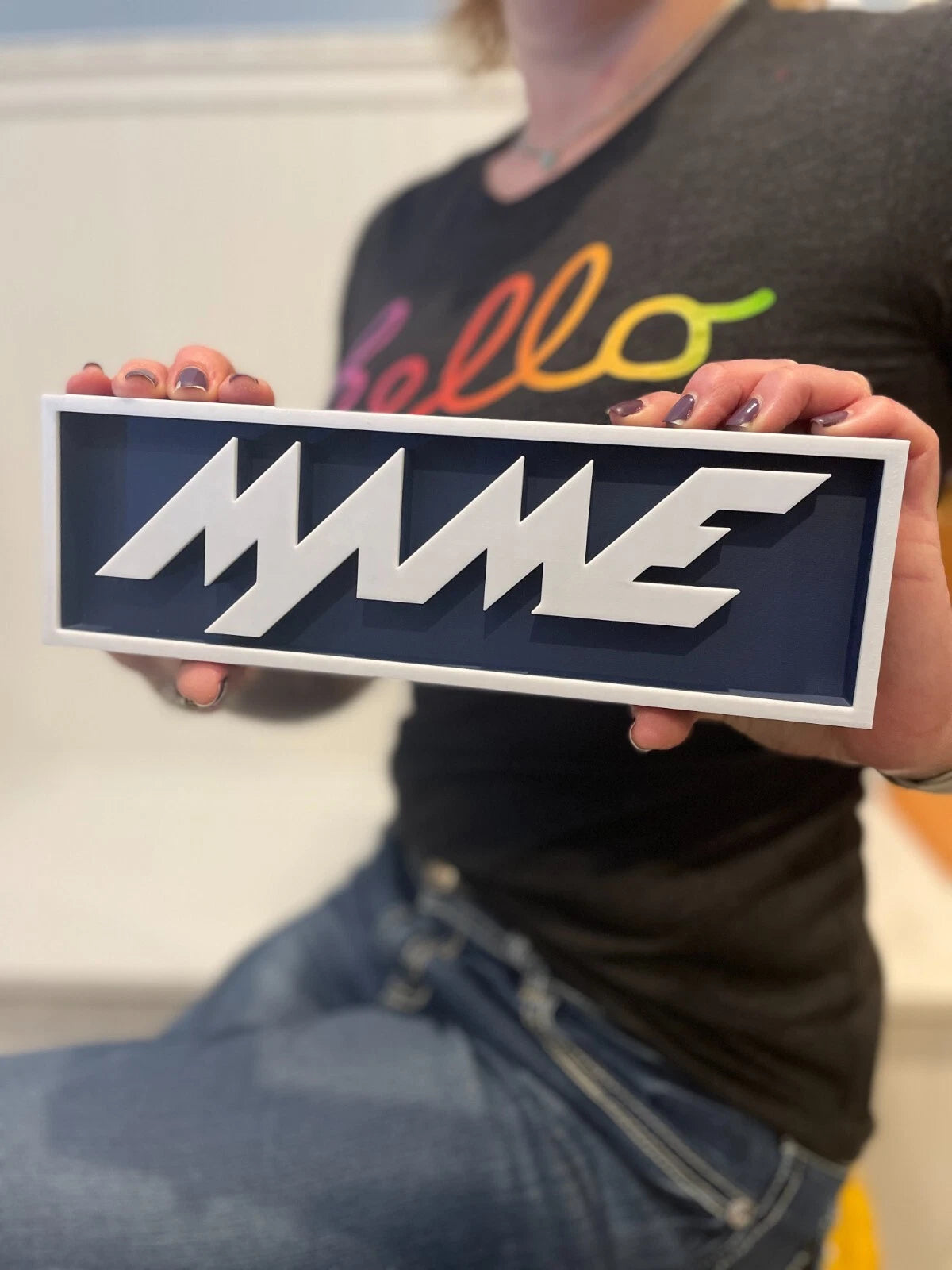 MAME 3D printed game console placard, retro sign, multi-color|297170761476