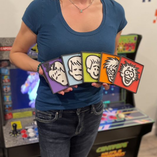 GAMEPRO MAGAZINE REVIEW FACES COASTER SET, CUSTOM 3D PRINTED WALL HANGINGS|296049408109