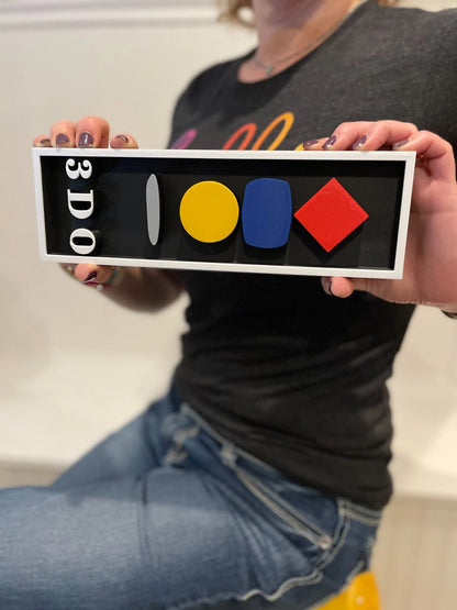 PANASONIC 3DO 3D printed game console placard, multi-color|297170842945