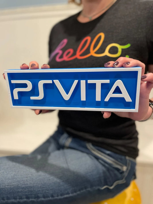 PS VITA (PLAYSTATION VITA) 3D printed game console placard, multi-color|297170866294