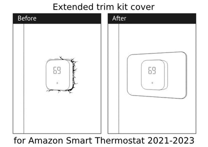 AMAZON SMART THERMOSTAT EXTENDED WALL PLATE TRIM COVER (2021-2023), two sizes|296049582940