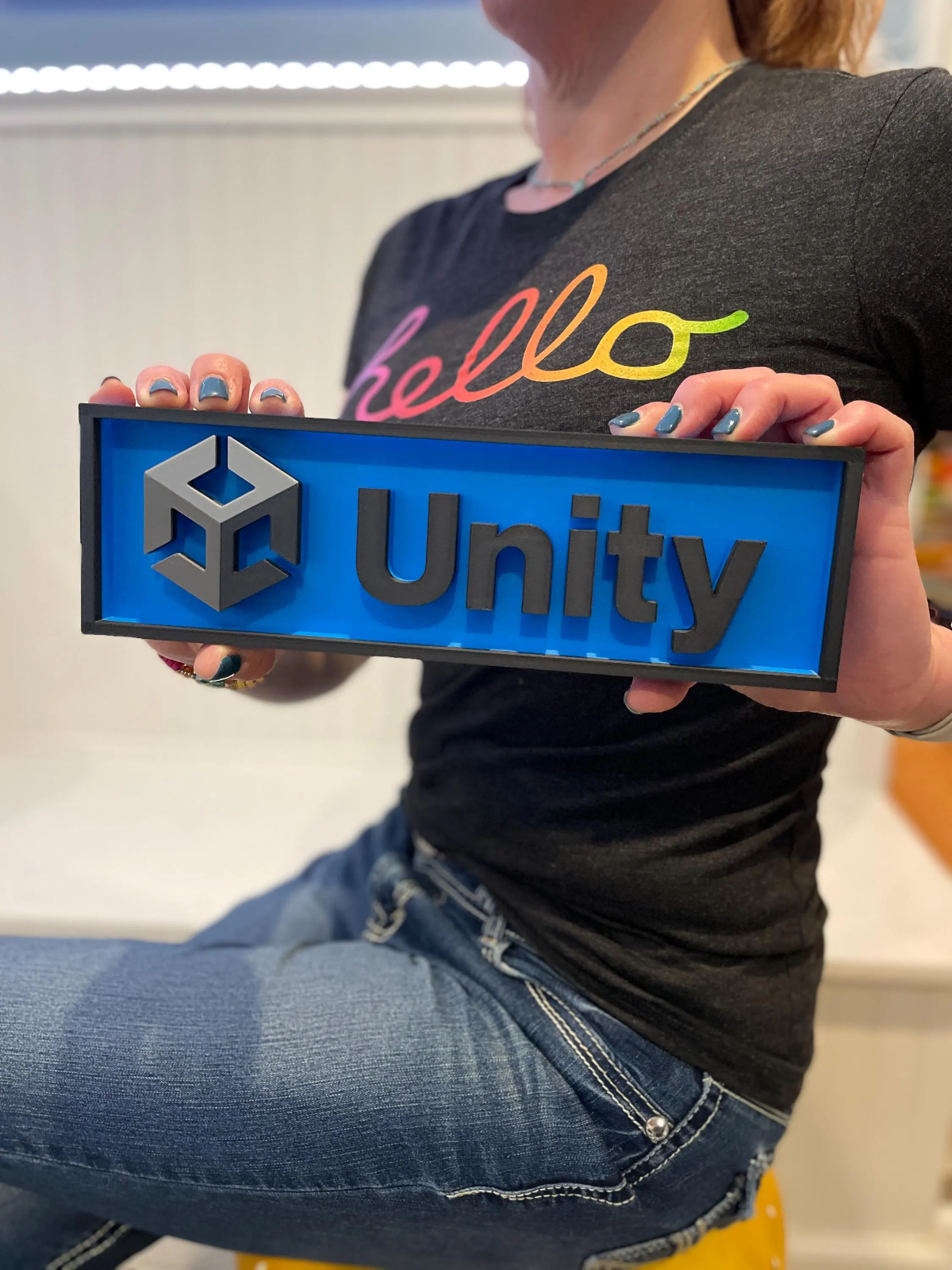 UNITY engine (2021-latest) 3D printed game console placard, multi-color|297170935274