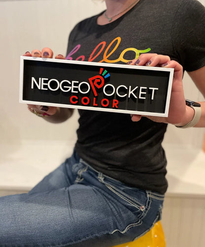 NEO GEO POCKET COLOR 3D printed game console placard, retro sign, multi-color|297170821383