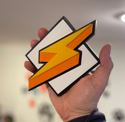 WINAMP LOGO DISPLAY/DECORATION/SIGN/PAPERWEIGHT COMPANION, 4-COLOR 3D PRINTED|296390154052