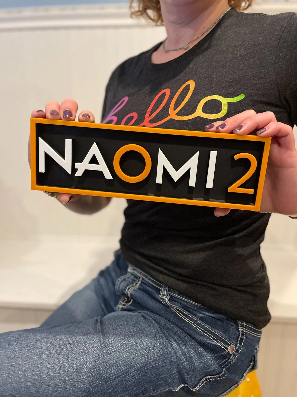 NAOMI 2 3D printed game console placard, retro sign, multi-color|297170807543
